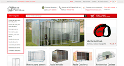 Desktop Screenshot of boxesyperros.com