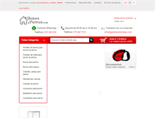 Tablet Screenshot of boxesyperros.com